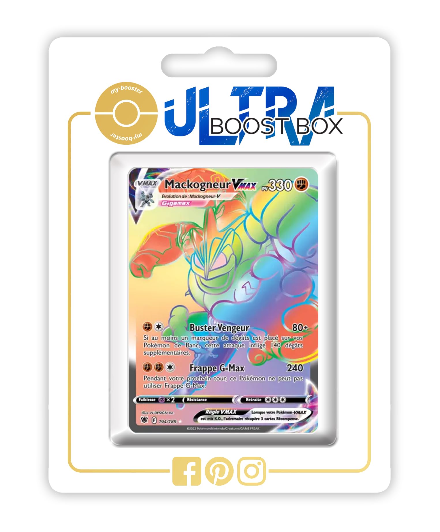 Carte Pokémon M. Glaquette de Galar V 049/189 - Astres Radieux - FR
