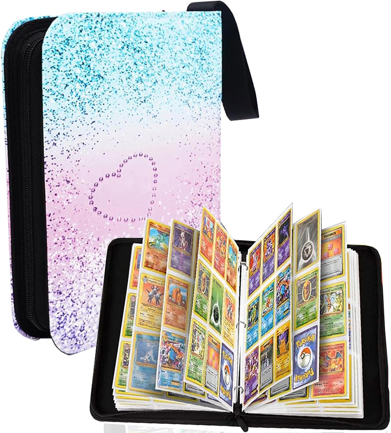 Card Binder, SouthStar 9Pocket Trading Cards Binders Fits