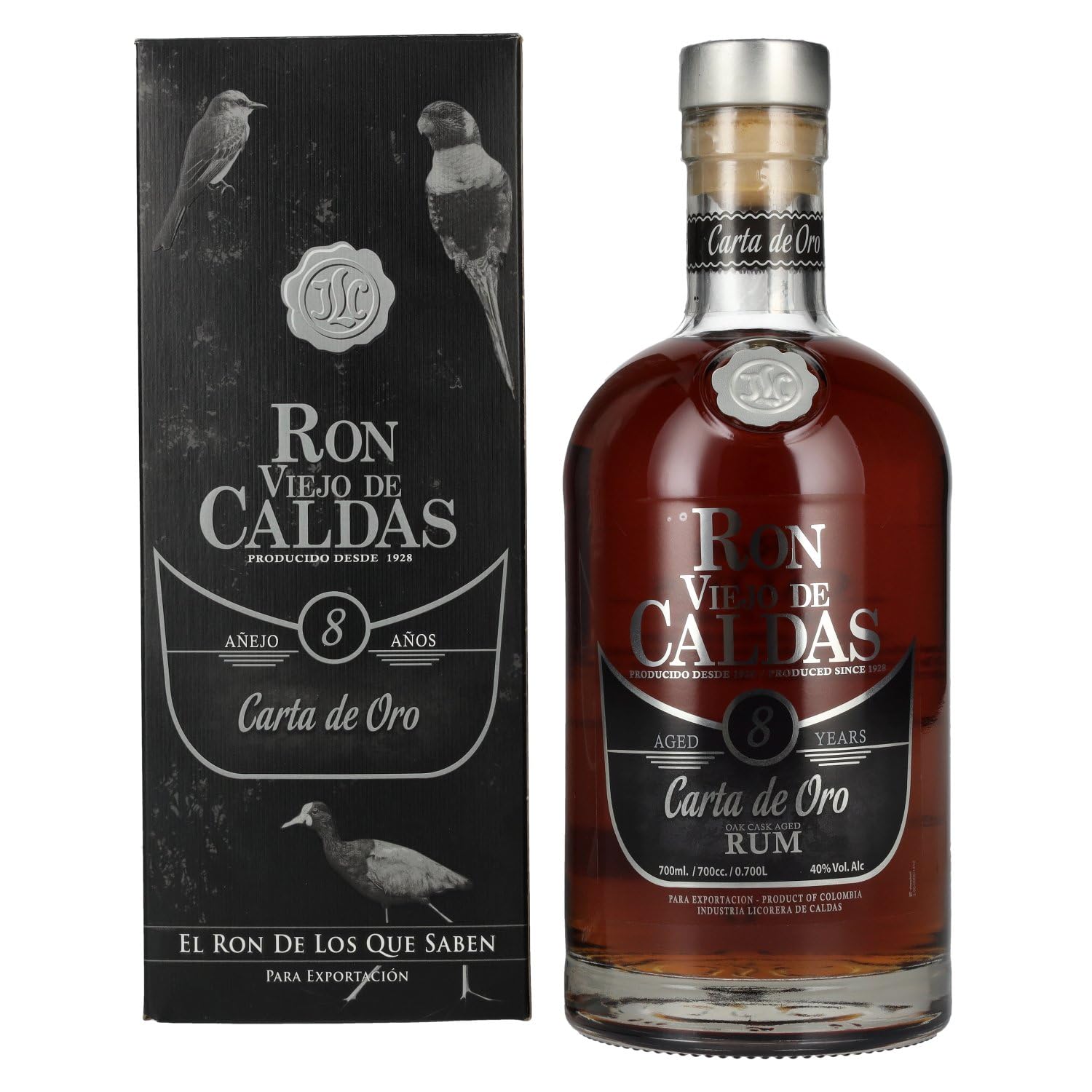 Viejo de Caldas Ron Viejo de Caldas 8 Años 40% Vol. 0,7l in Giftbox - 700 ml
