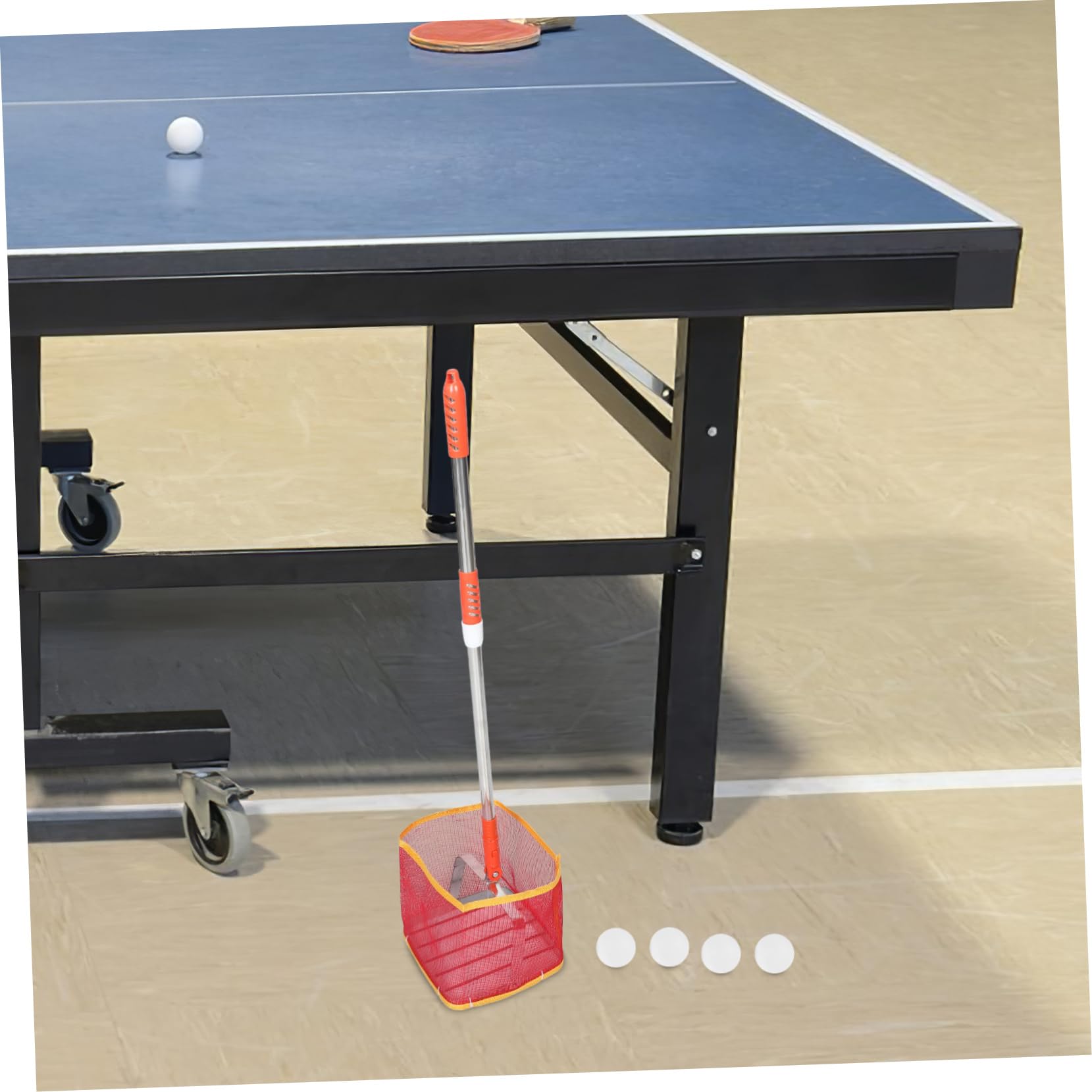 ifundom Raccoglitore Palline Pong Manico Lungo Portatile e Attrezzo per Palline Versatile e Solido per Qualsiasi Superficie