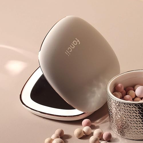 Miniatura 5 de Fancii Compact Makeup Mirror with Natural LED Lights, 1x 10x Magnifying - Rechargeable, Portable, Lighted 4 Hand Mirror for Travel and Purses, Mila