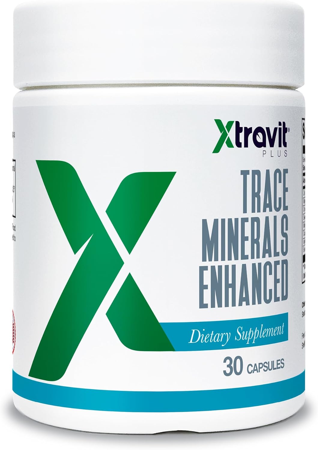 Trace Minerals Enhanced Supplement – Multi Mineral Complex for Men & Women with Zinc, Selenium, Boron, Chromium & Iodine – May Support Energy, Hydration & Immunity – Non-GMO, 30 Capsules
