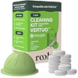 Roobi Cleaning Kit Compatible with Nespresso Vertuoline. Includes 1 Reusable Pod & 12 Cleaning Tablets. Carbon Neutral Vertuoline Cleaner Kit. 1 Year Supply.