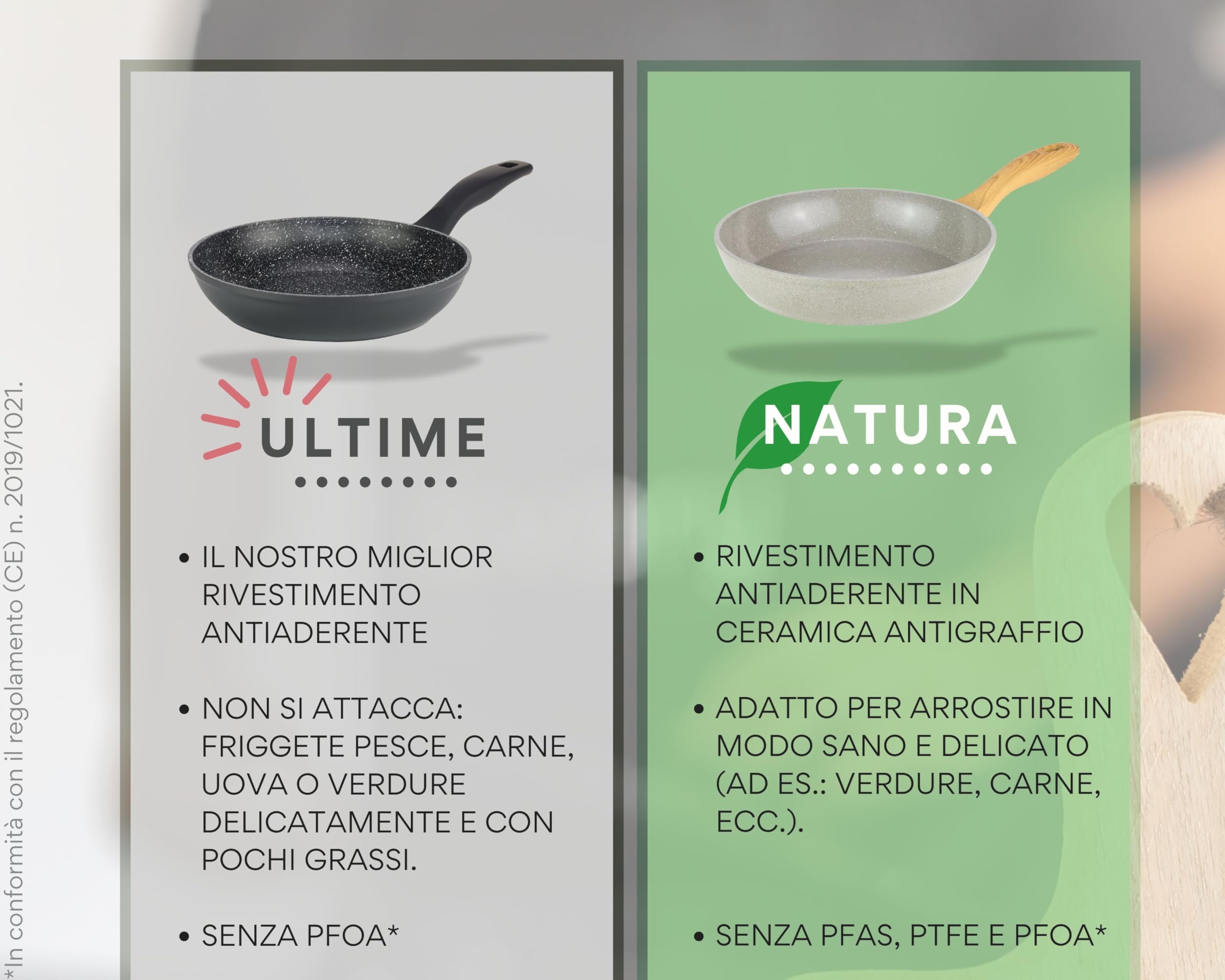 DIVORY Padella in ceramica 16 cm - piccola padella con rivestimento in ceramica, per fornelli a induzione, senza PFAS e PTFE, rivestita, lavabile in lavastoviglie, adatta al forno (Natura, 16 cm)