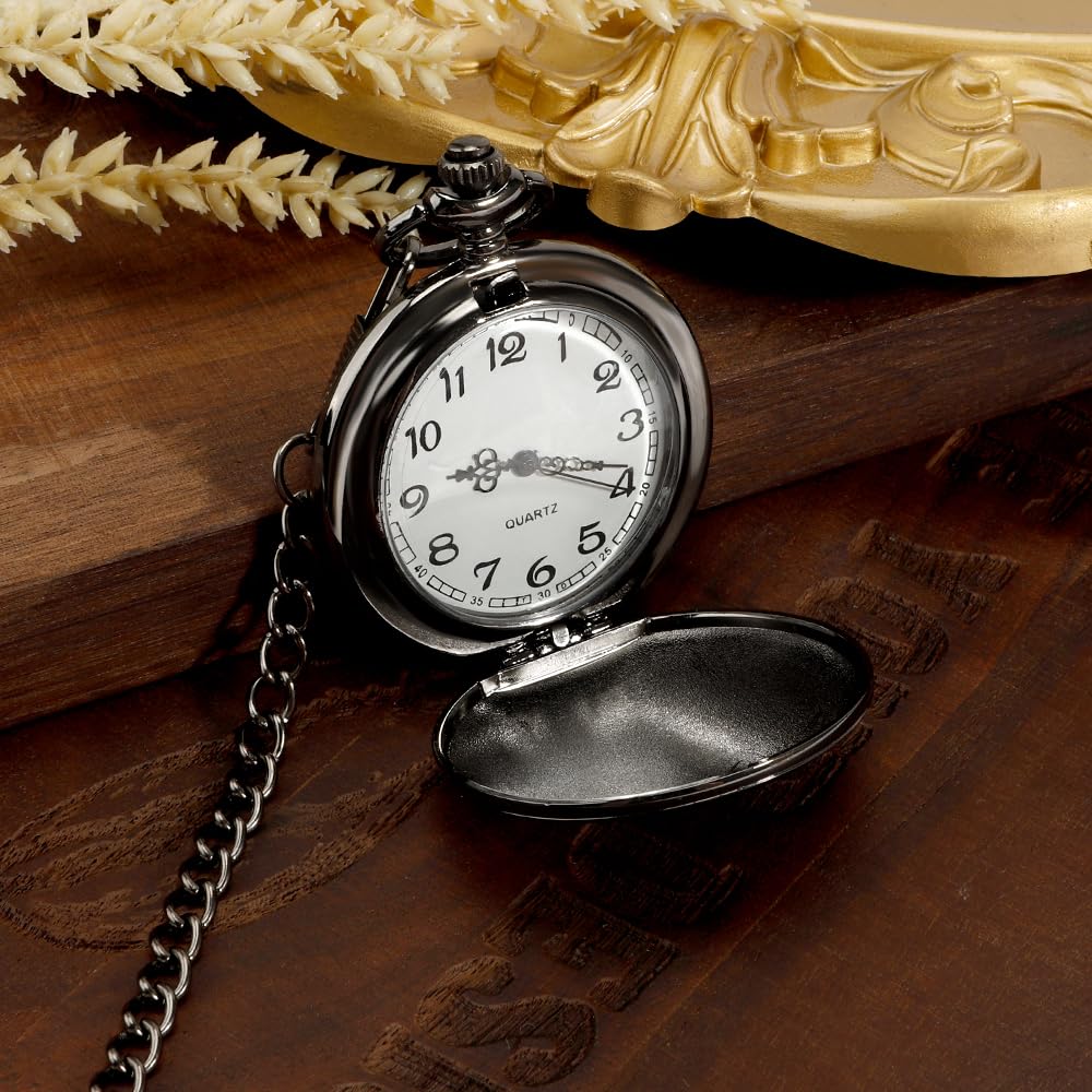 Engraved Pocket Watch for Men Borther Gifts for Graduation Fathers Day Birthday Xmas Valentines Day Gifts for Brother