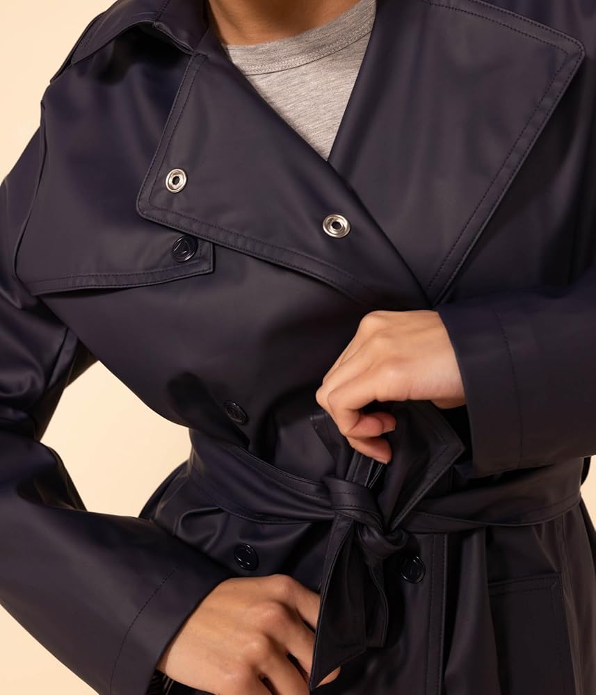 Amazon.co.jp: [プチバトー] トレンチコート A089N ダークネイビー M