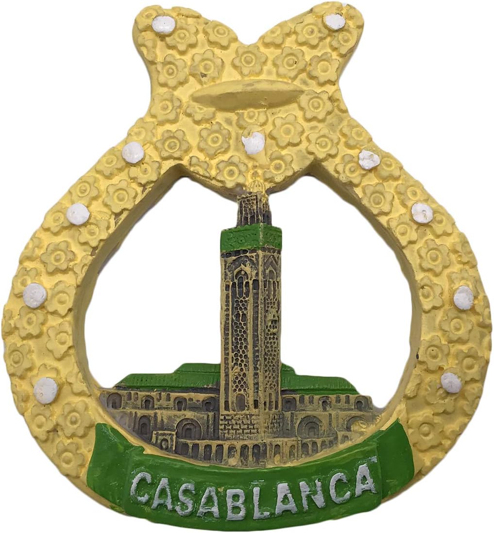 Wedare Magnet Souvenir 3D Casablanca Morocco Refrigerator Fridge Tourist Resin ic Stickers Home & Kitchen Decoration from Travel Gift