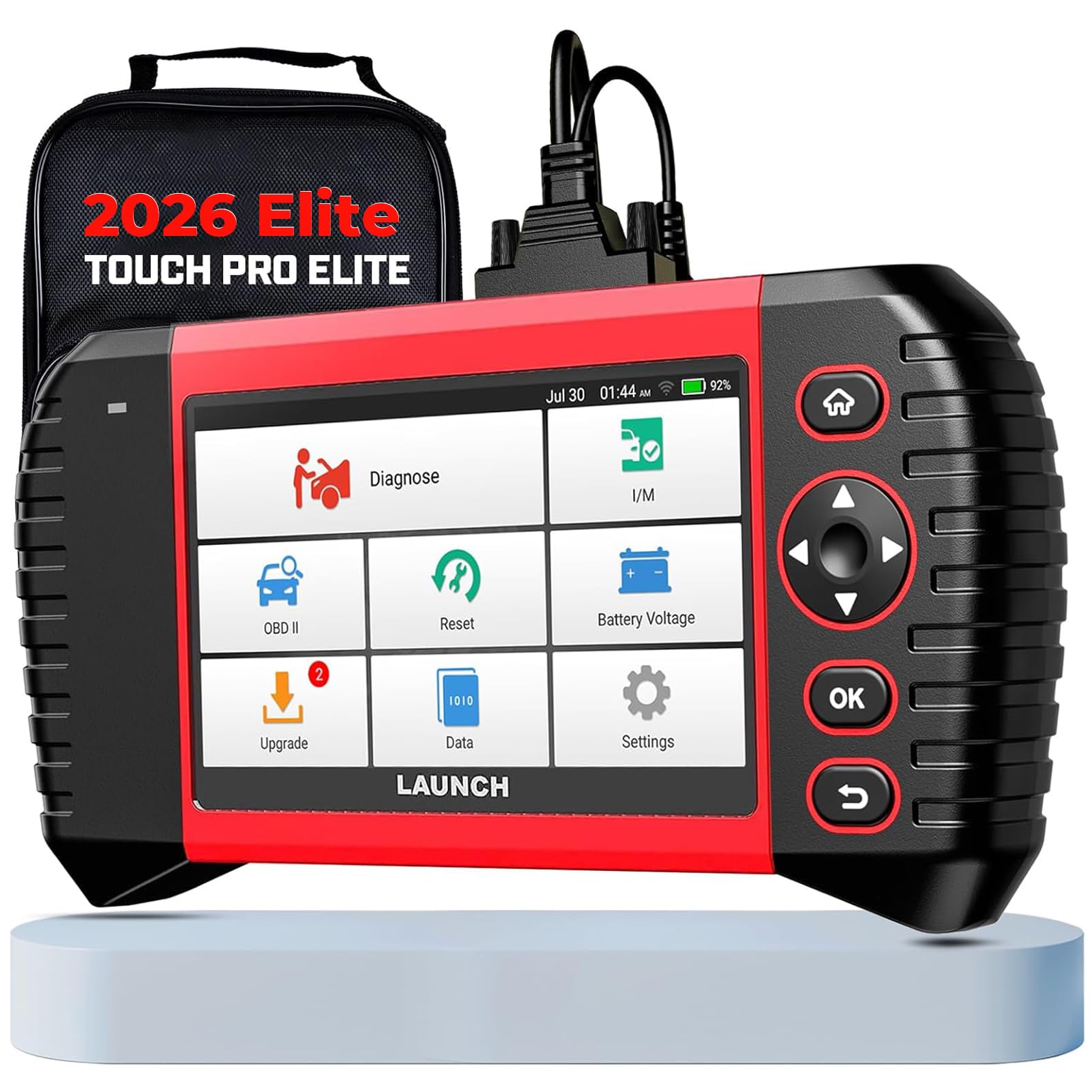 LAUNCH OBD2 Scanner Touch PRO Elite- 2026 New Scan Tool with 20 Resets Injector Coding SAS EBP BMS ABS B leeding Throttle Adaptation Car Scanner,All System Diagnostic Tool,Auto VIN