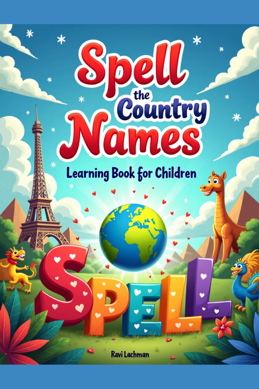 Spell the country names learning book for children