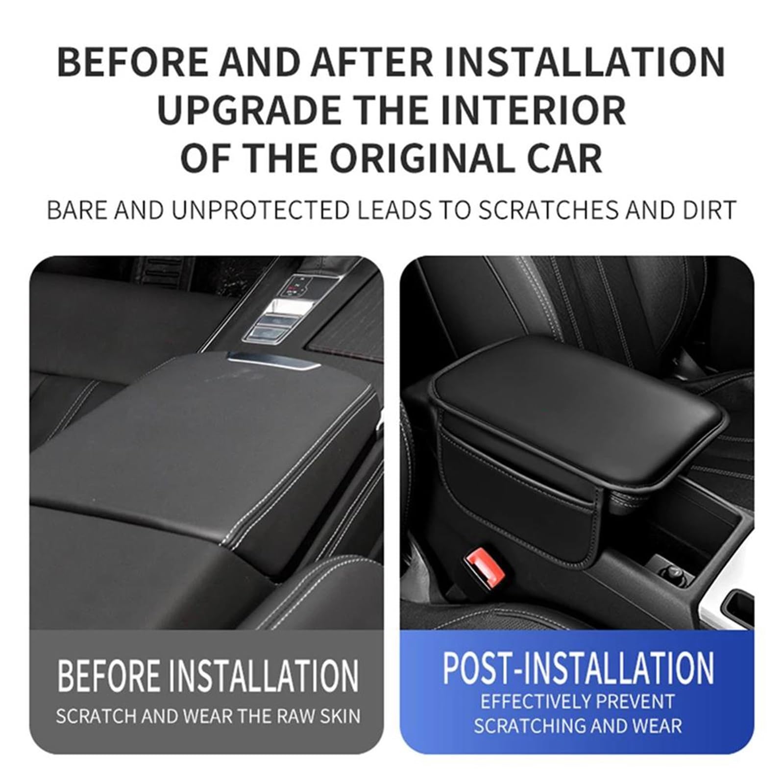 Copribracciolo Auto Per Sportback A5 A7 A8 Q5 C5 C7 Q1 Q2 Q4 | Protezione Per Bracciolo In Ecopelle Liscia, Design Facile Da Infilare CPXCTZFZUB