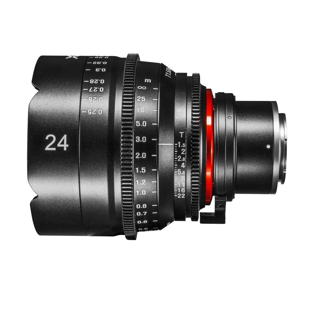 XEEN Cinema 24mm T1,5 Sony E Vollformat Objektiv MF Cine Video Lens für hohe Auflösungen mit Follow Focus Zahnkränze