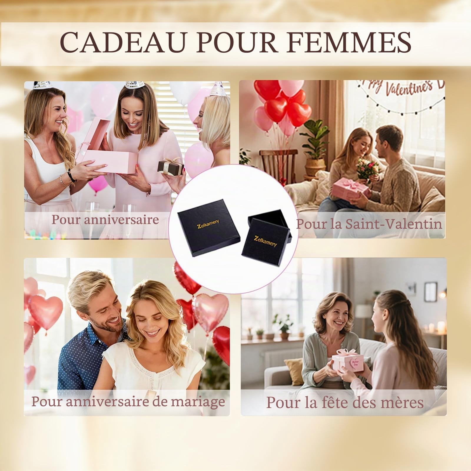 Femme Parure de Bijoux Argent Fin 925 avec Zirocon Cubique 5A Blanc, Ensemble de Boucles d'oreilles + Collier en Forme Tordue pour Femme Fille, Chaîne Pendentif Argent Hypoallergénique