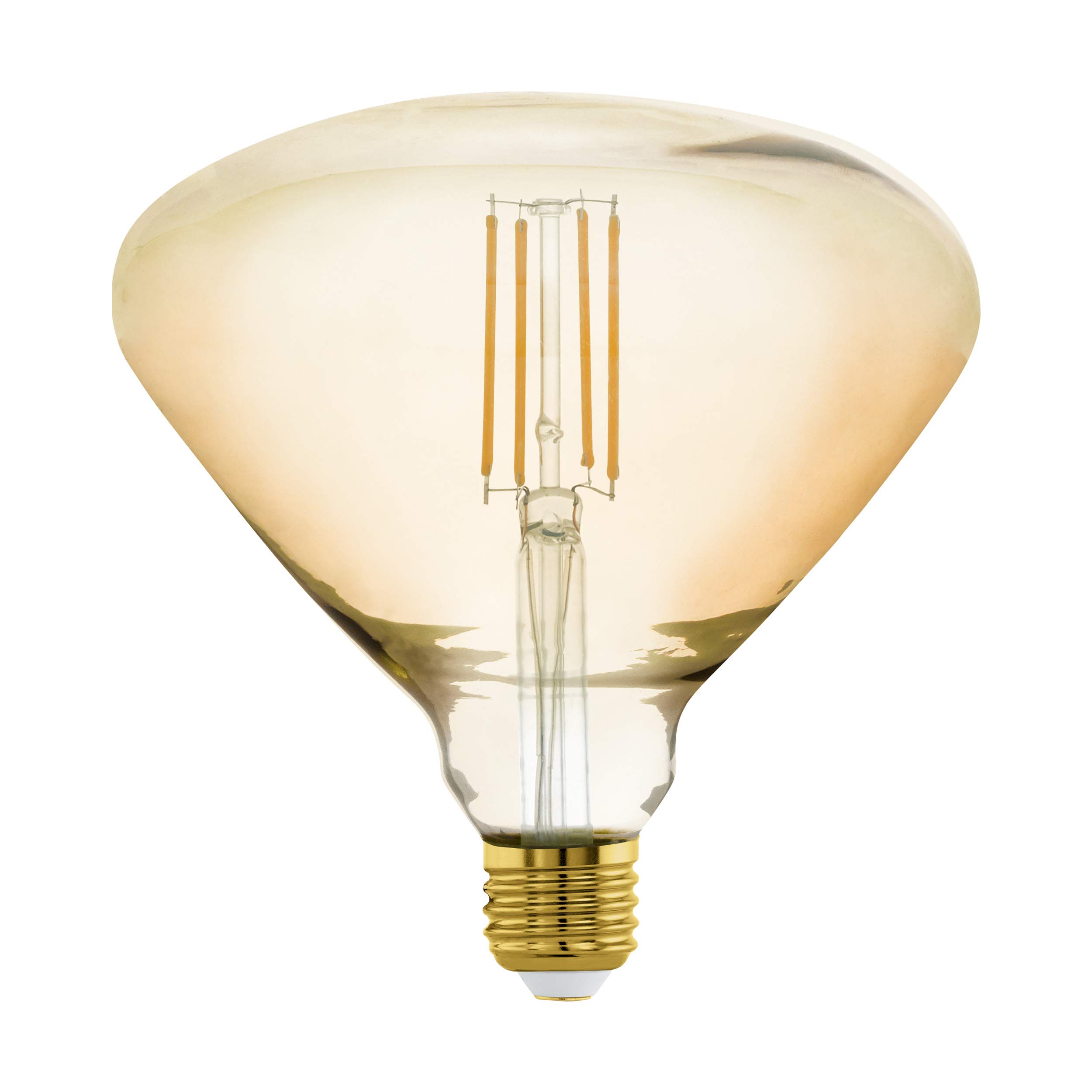 Eglo Dimmable E27 Filament LED Light Bulb Mid Size, Big Amber Vintage Edison lamp, 4.5 watt (Equivalent to 40 watt)