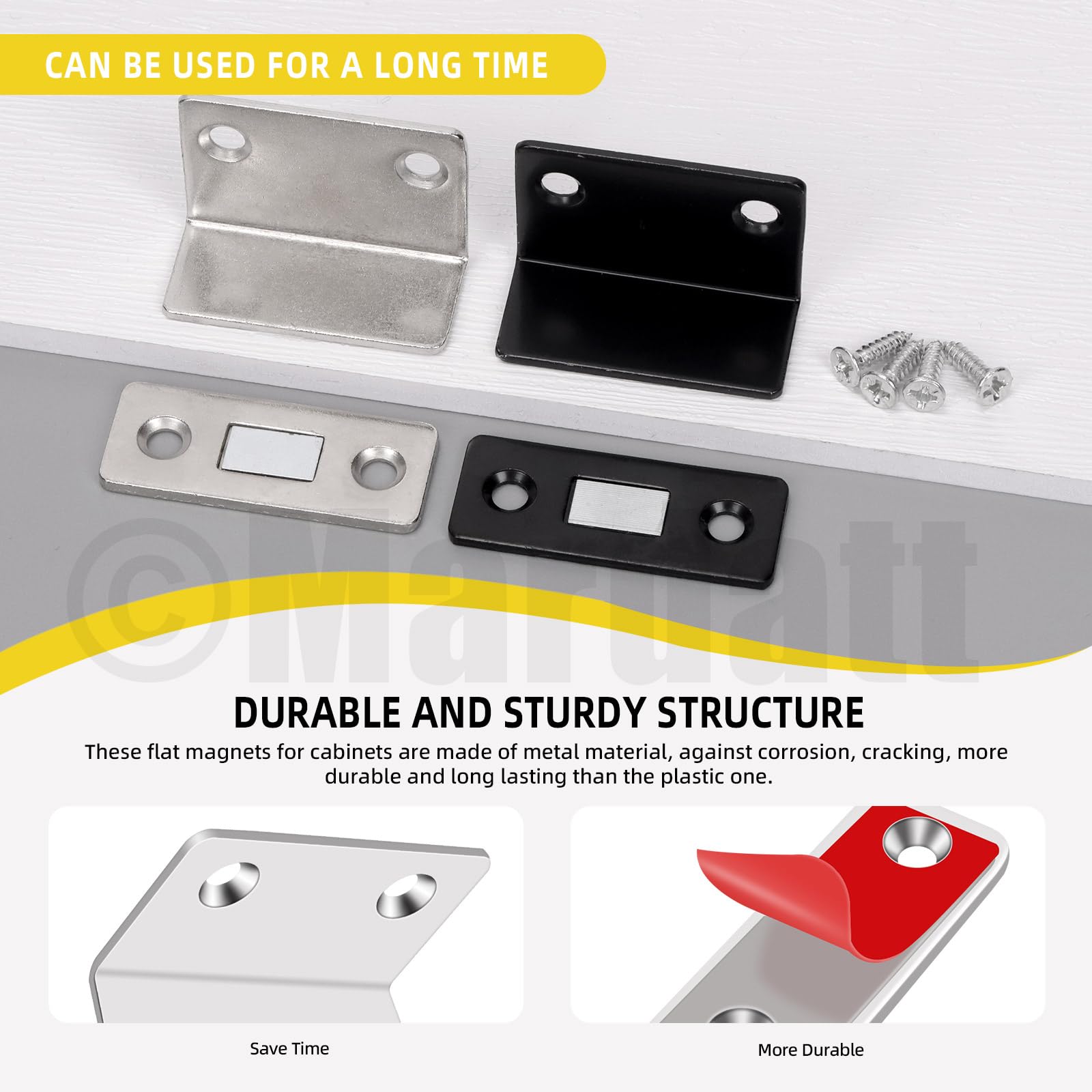 Mardatt 12Set 20Lb L-Shaped Magnetic Door Catch - Image 3