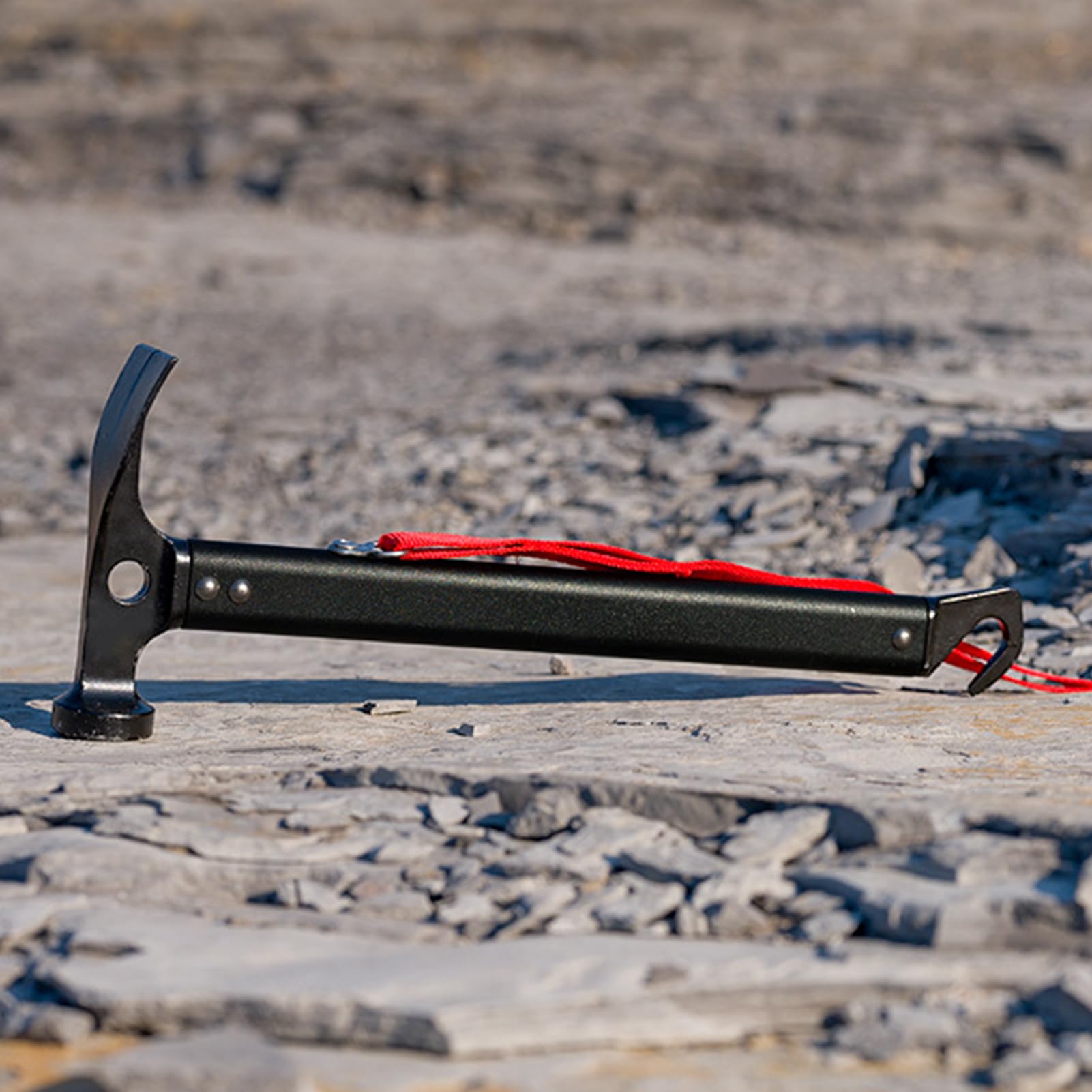 Zelthammer, Camping Hammer | Camping -Zelt Aluminiumhammer für Einsätze | Hochleistungs-Metall-Handwerkzeug mit nicht rutschem ergonomischem Griff zum Graben, Nageln, Ziehen
