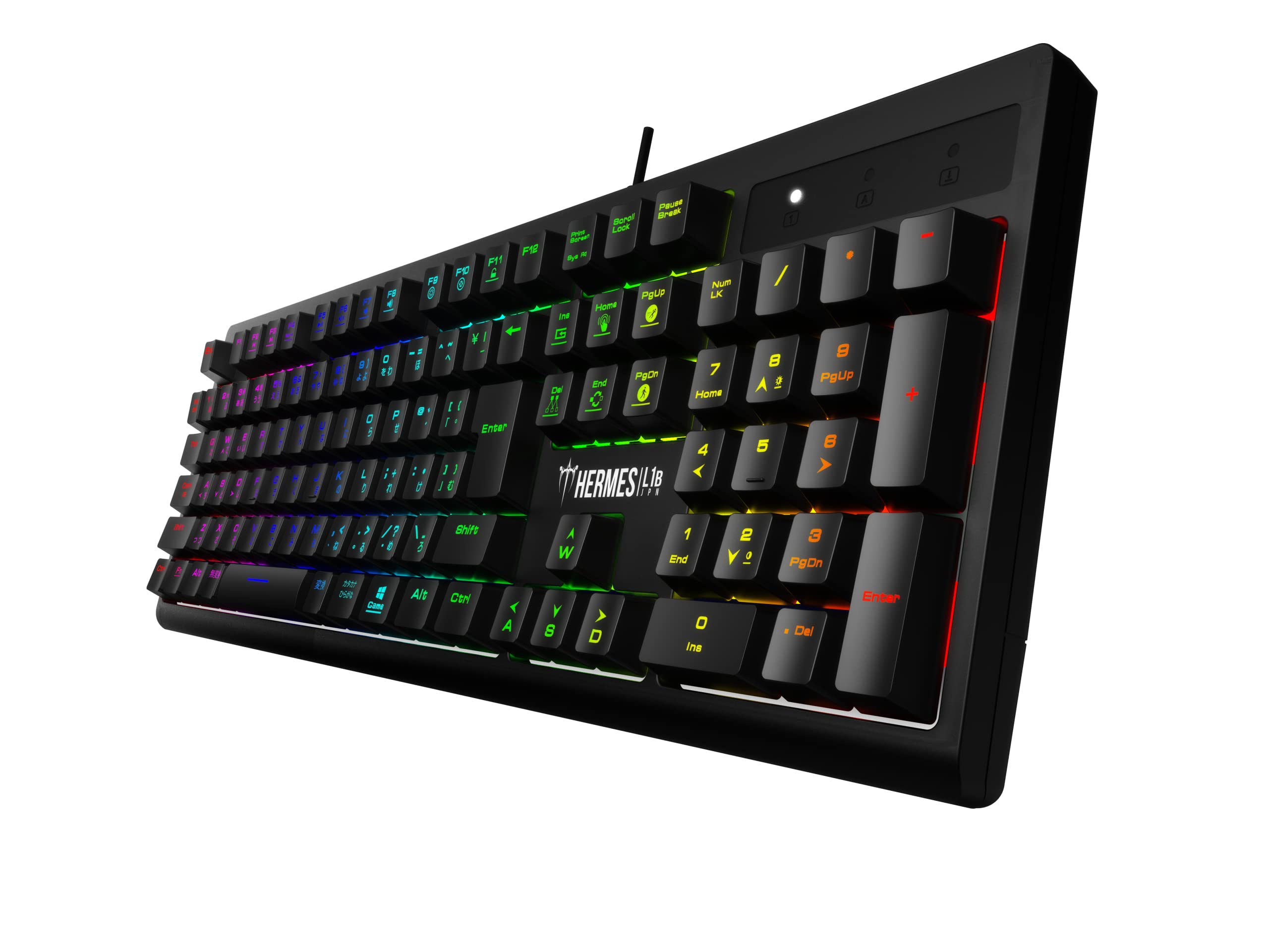 Amazon.co.jp: GAMDIAS HERMES L1シリーズ 青軸108キー日本語配列