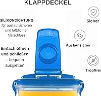 Vista 6 de LOCK & LOCK – Jarra de agua para puerta del refrigerador, con asa, sin BPA (bisfenol A), jarra de plástico con tapa abatible, perfecta para hacer