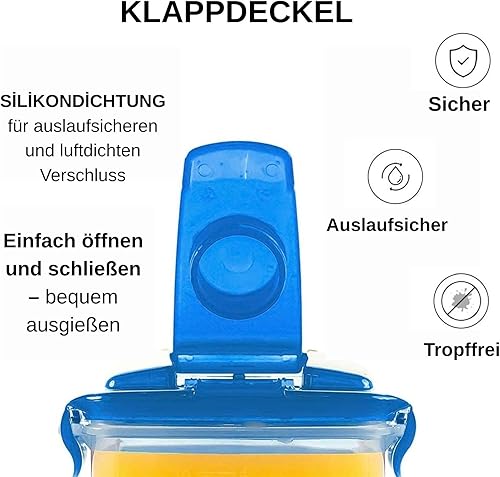 Miniatura 6 de LOCK & LOCK – Jarra de agua para puerta del refrigerador, con asa, sin BPA (bisfenol A), jarra de plástico con tapa abatible, perfecta para hacer