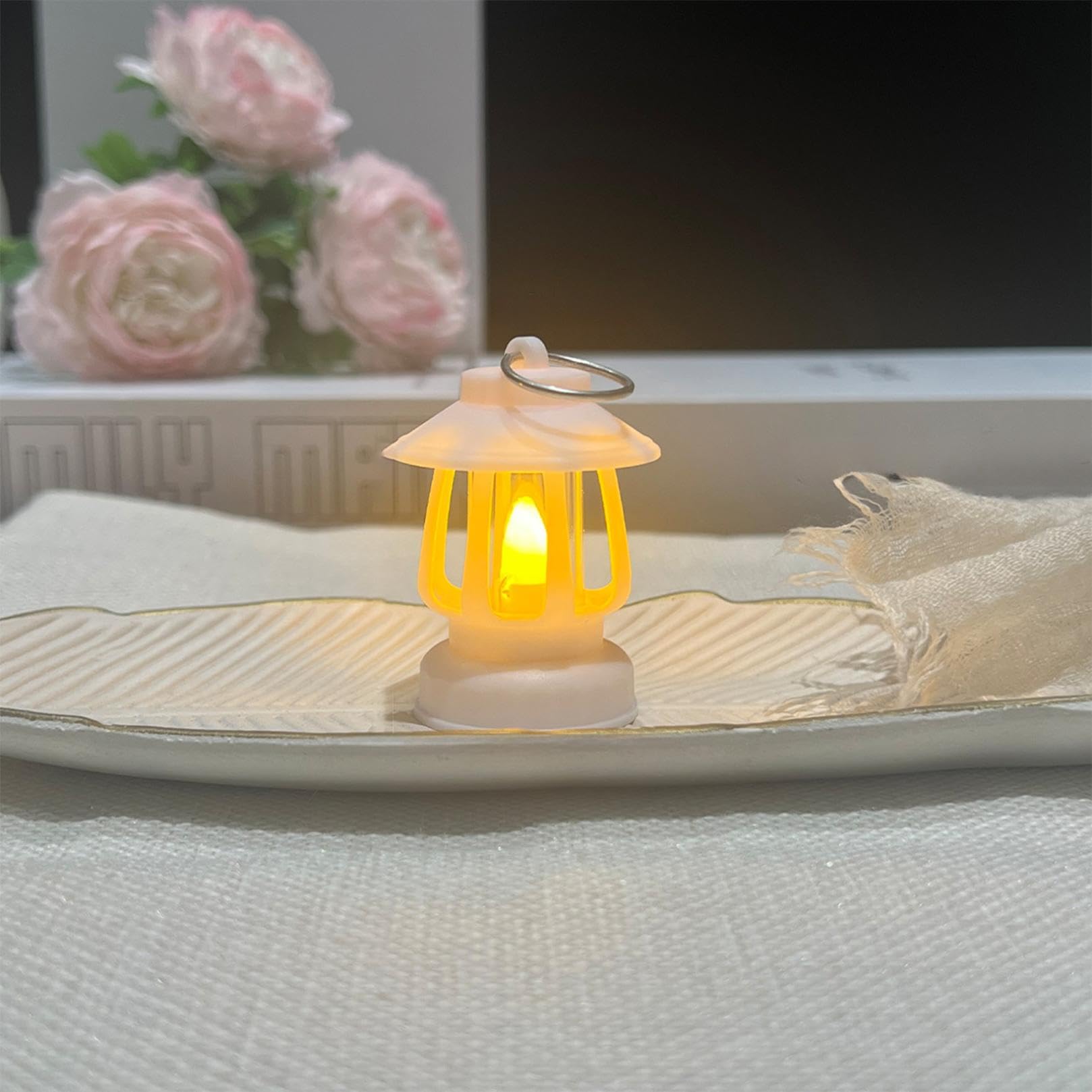Mini lampiony retro ze świecą LED, 12 szt., wiszące lampy w stylu vintage, huragan, do dekoracji stołu, idealne na urodziny i wesele, przyjęcie, dekoracja stołu