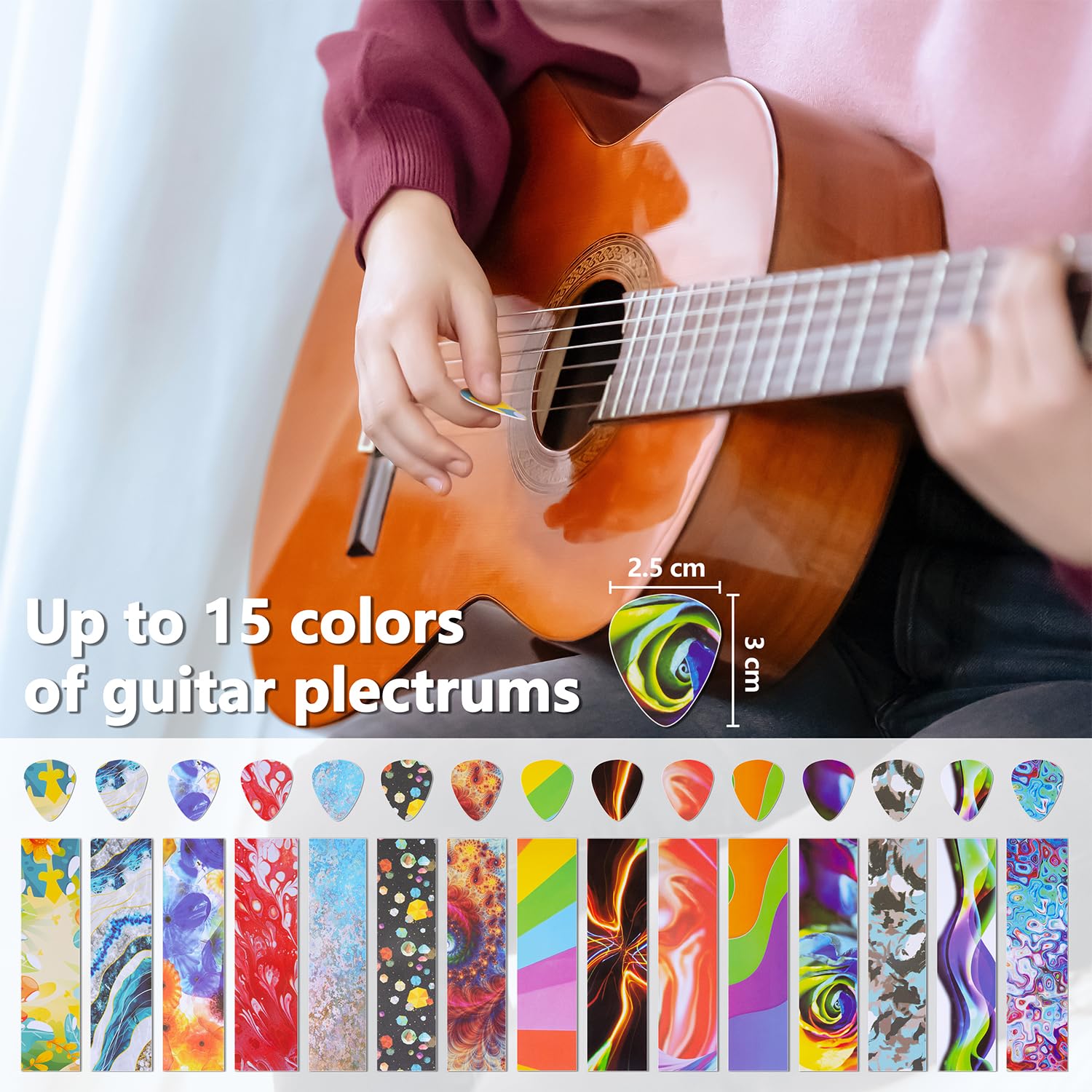 Kit Poinçon Pour Fabriquer Des Médiators De Guitare - Outil Métal Avec Bandes De Démarrage, Pour Musiciens - 4