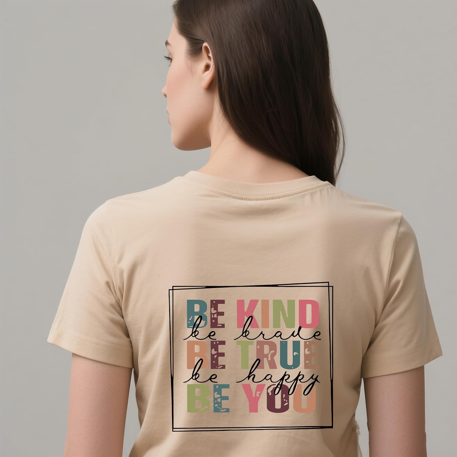 Be Kind Shirt for Women,Kindness is Free Letter Graphic T-Shirt Inspirational Saying Tees Casual Short Sleeve Tops - Image 5