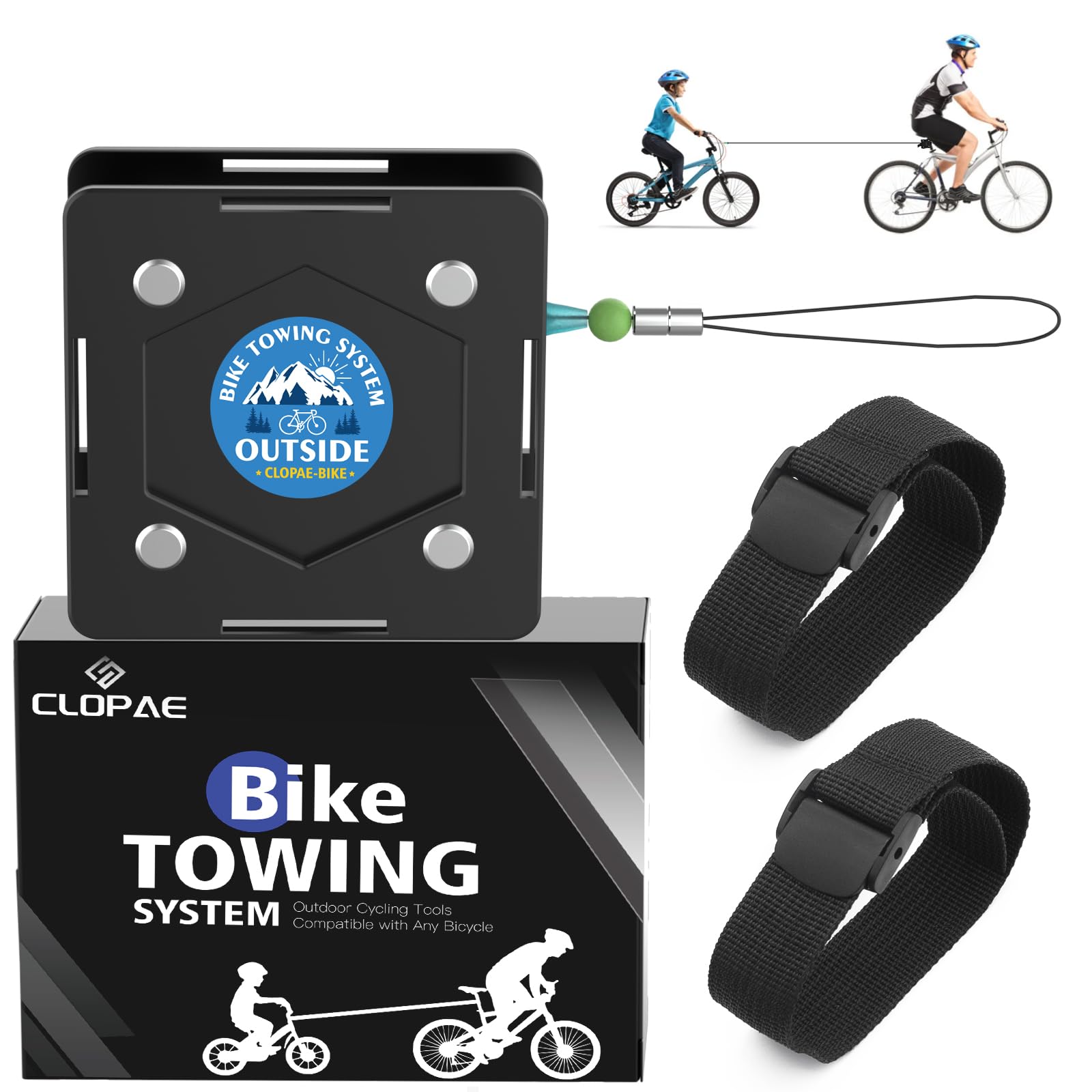 Corda Traino Per Bici Bambini Suntoll 2.5M - Estensibile Portatile Per Mountain Bike