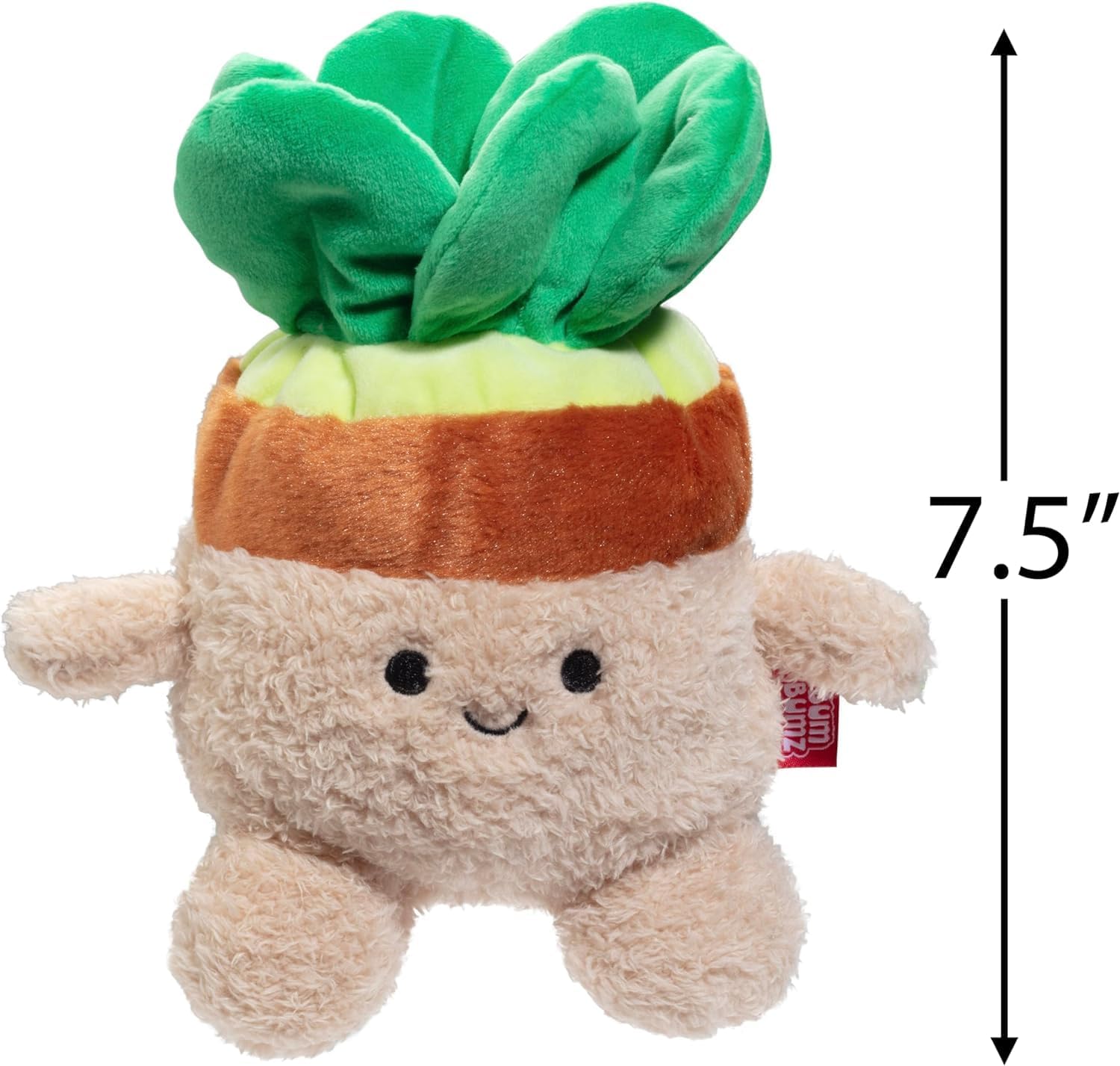 BumBumz Large 7.5 Inch Plant & Pink Chair 2 Pack Weighted Sensory Plush - Officially Licensed - Soft, Fuzzy, Cute Emotional Support Stuffed Animal Toy - Stocking Stuffer Gift for Kids, Boys & Girls