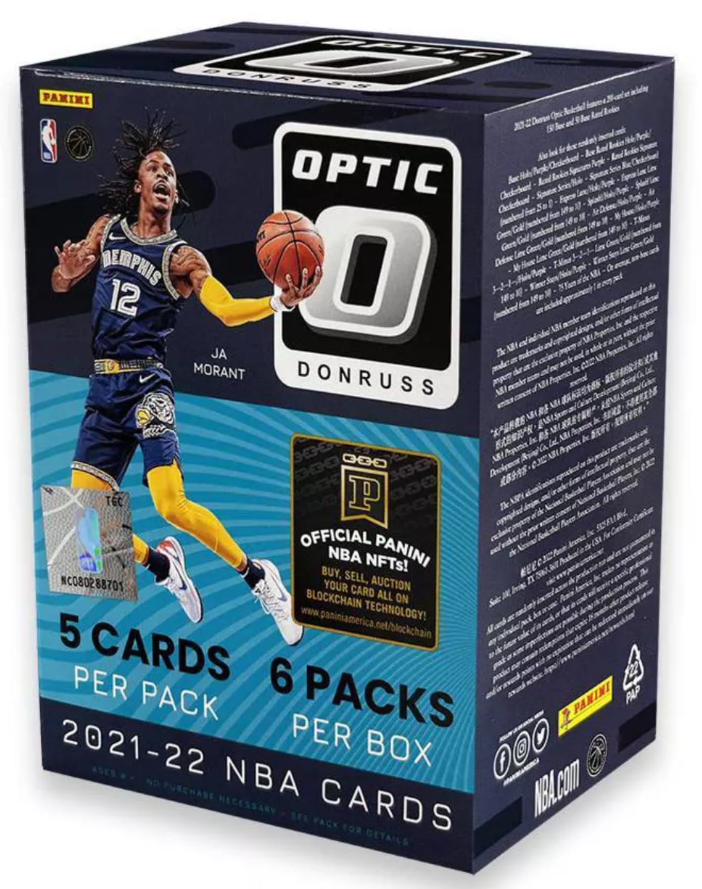 Panini Donruss Optic Basketball Trading Card Blaster Box - 30 