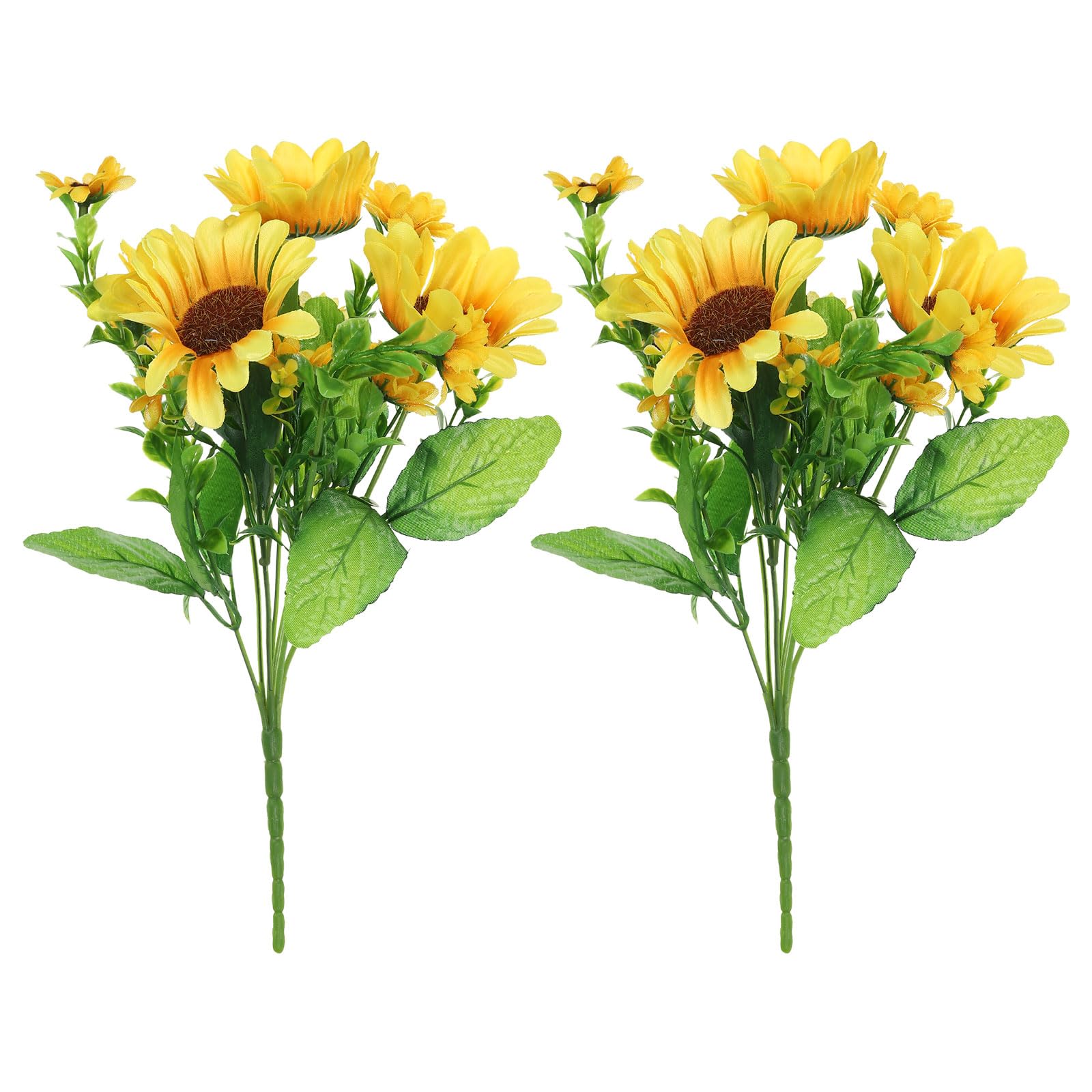 PATIKIL 7 Branch 13 Heads Artificial Silk Sunflowers with Stems