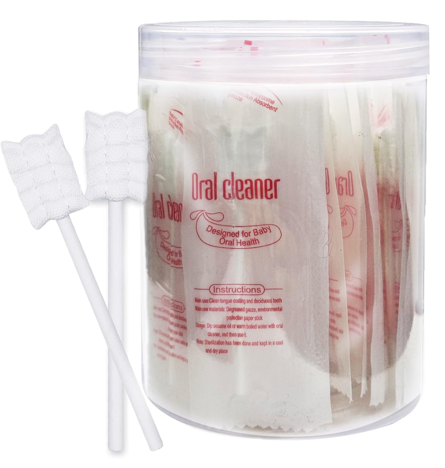 Baby Tongue Cleaner Gauze 30 Count, Disposable Infant Oral Cleaner, Soft Cotton Toddler Toothbrush, Newborn Gum & Mouth Cleaning Stick 0-36 Months-image-14