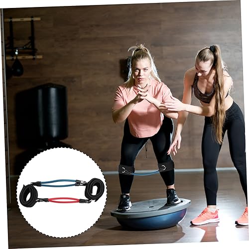 Miniatura 3 de BESPORTBLE 2pcs Leg Tube Strap Pilates Ankle Strap Leg Resistance Band Thigh Latex Band Adjustable Pull Rope