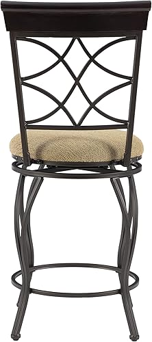 Miniatura 9 de Linon Curves Taburete giratorio para mostrador de 24"