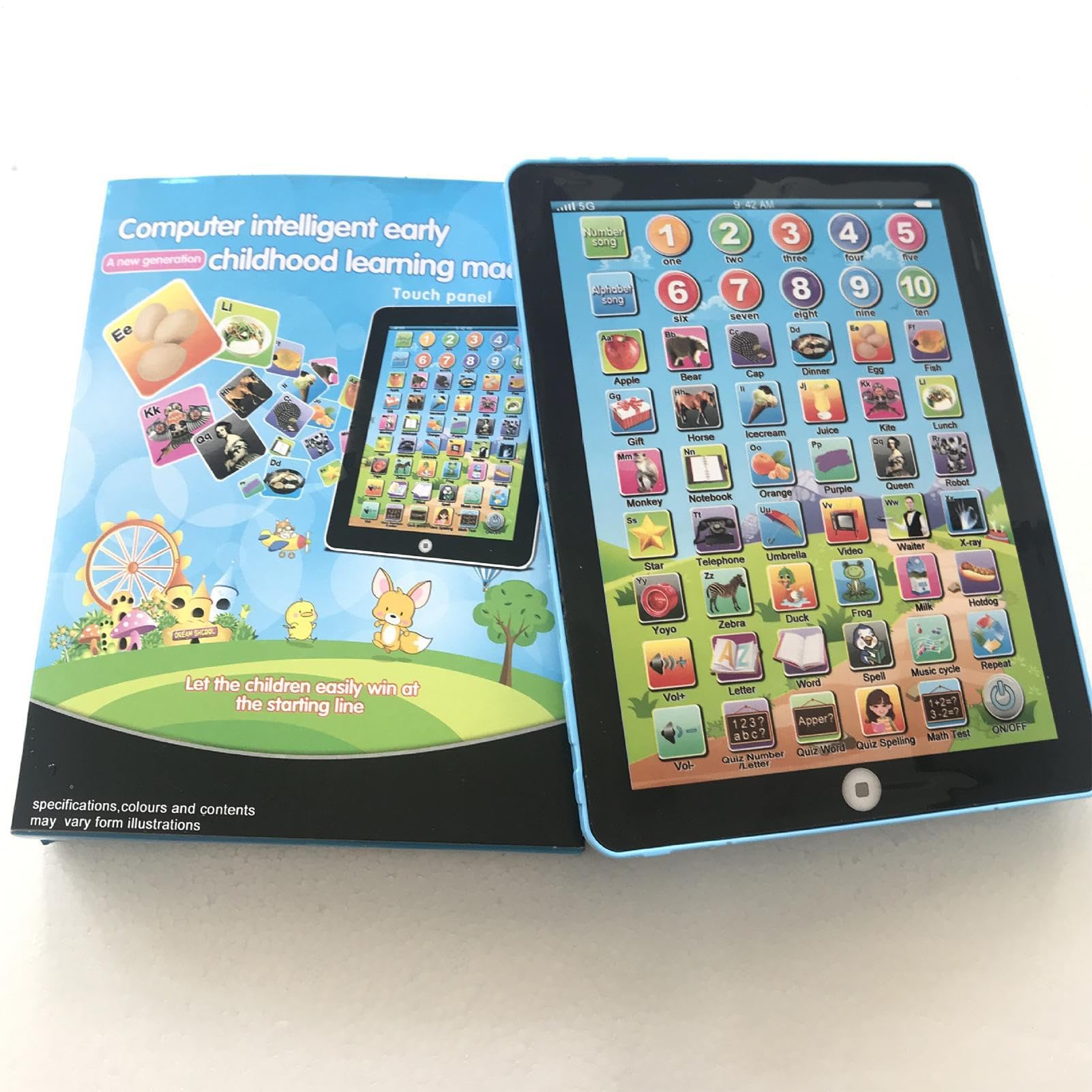Tablet Per Bambini Per Ragazzi: Tablet Per Imparare E Giocare, Pad Didattico Con Controllo Touch | Giocattolo Interattivo Per L'apprendimento Con Funzione Di Educazione Precoce Per Lo Svilu