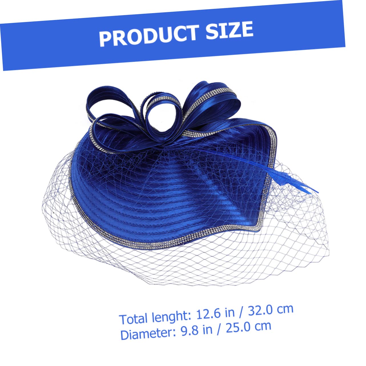 2pezzi Fascinator Hat Headband Elegante Cappello per Cocktail e Tea Party Accessorio Chic per Donne Adatto Cerimonie Eventi e Occasioni Speciali Sfumato Comfort Assicurato