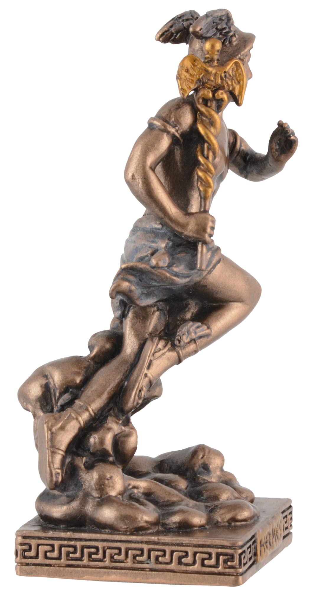 Veronese - Figura en miniatura de Dios Griego Hermes (pintado en bronce)