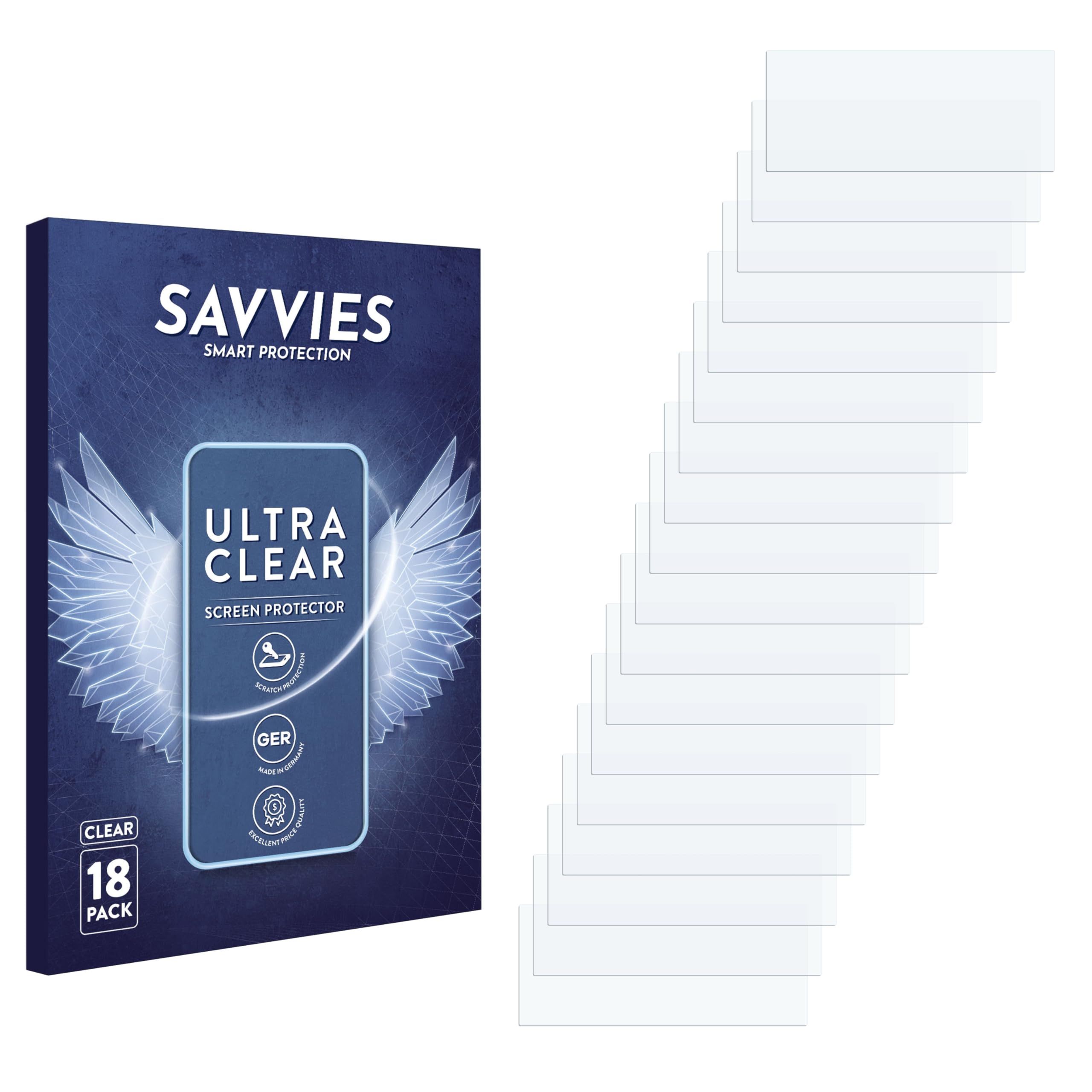 savvies 18 Pack Screen Protector compatible with Teenage Engineering PO-32 tonic Protection Film Clear