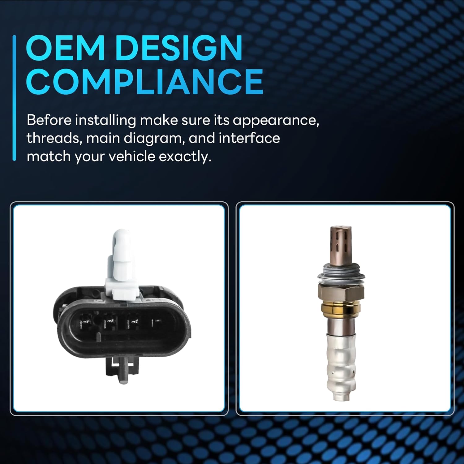 Oxygen Sensor Upstream Compatible with Chevy Corvette Avalanche 1500 Express 1500 Silverado 1500 Tahoe Blazer & More Replace # 13026