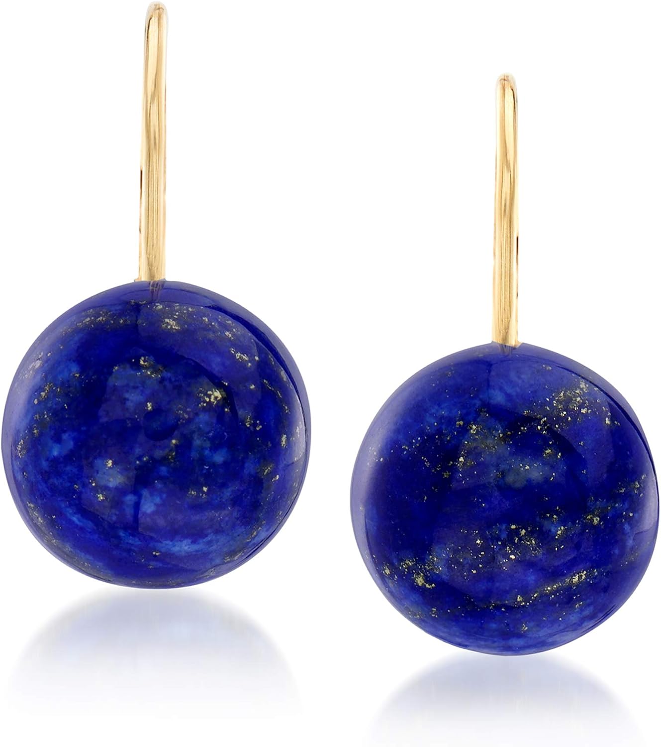 Ross-Simons Lapis Earrings in 14kt Yellow Gold