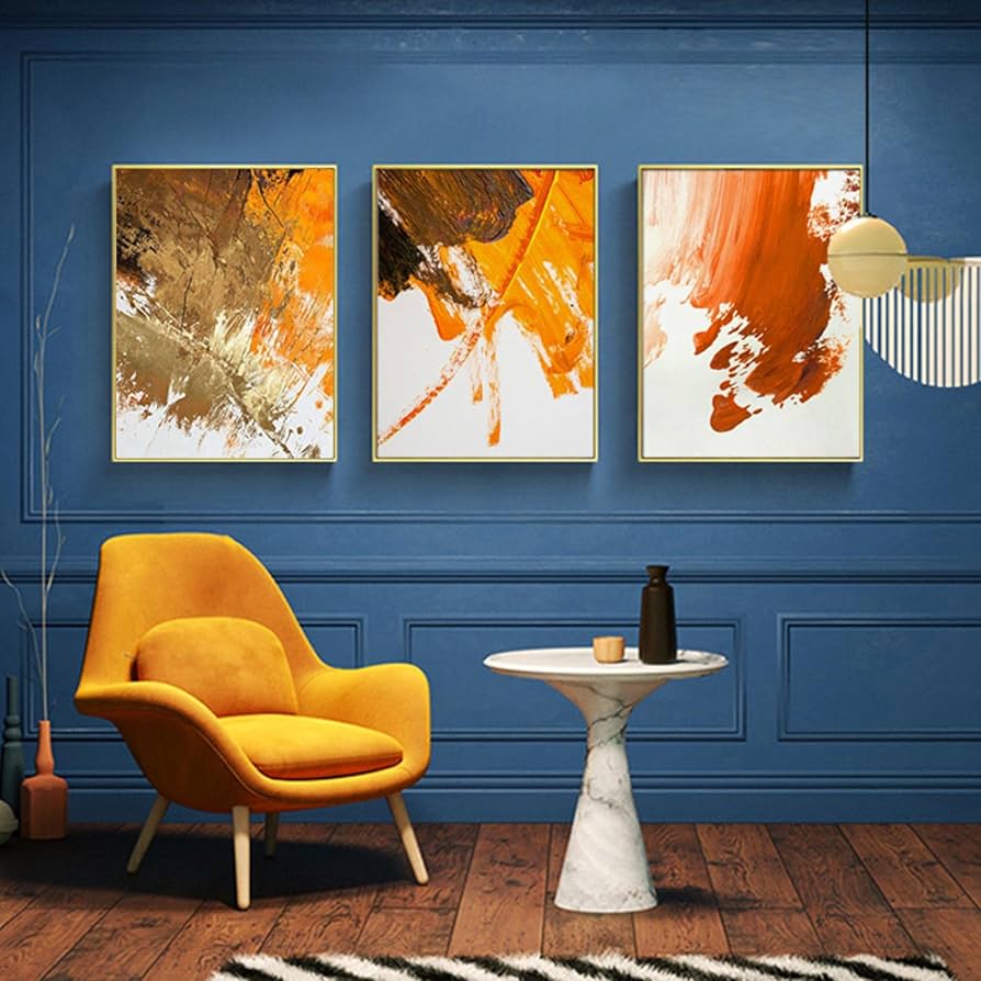 イエロー 黄色 ゴールド F12 北欧 金箔 金 大型 原画 抽象画