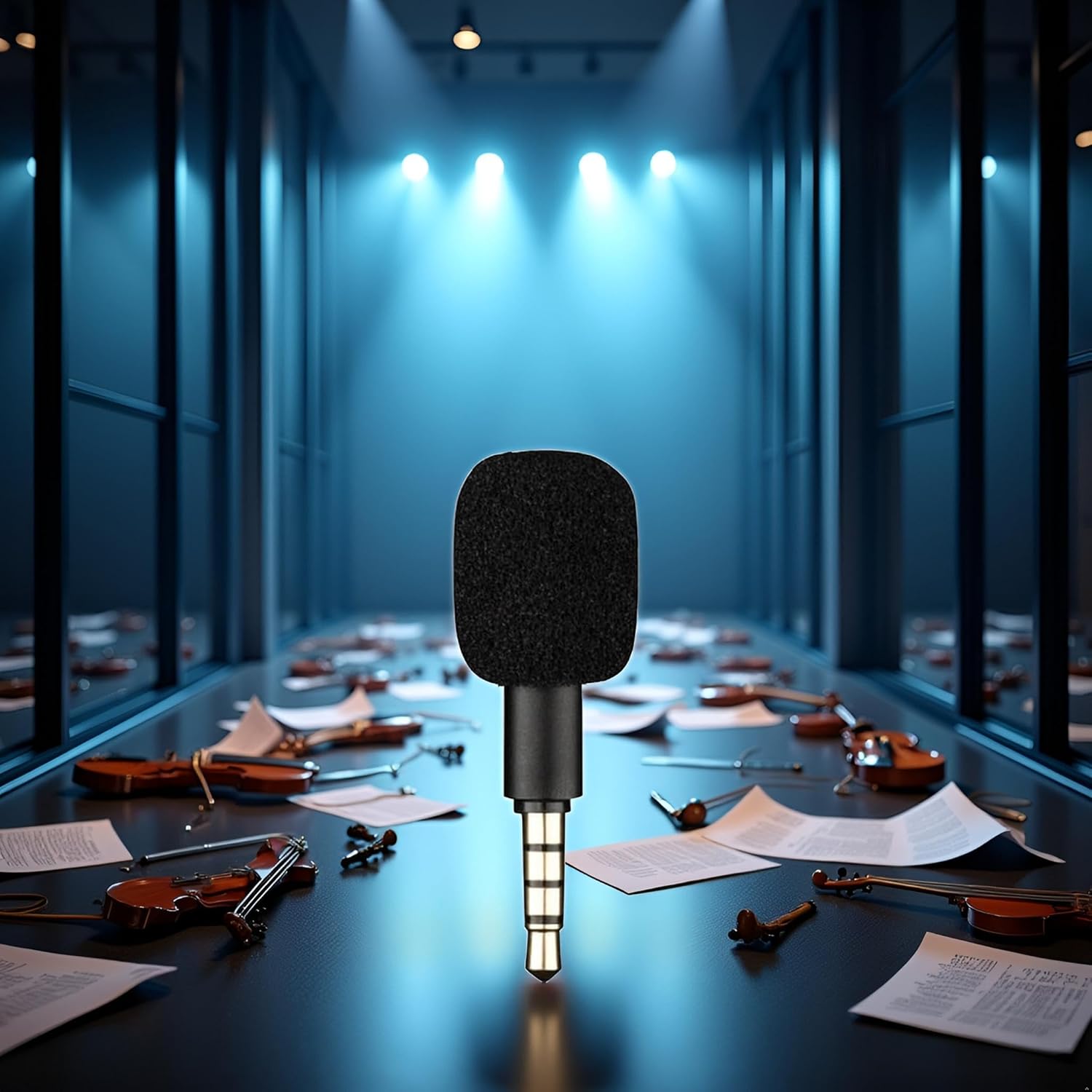 Black 4 Pole Mini Portable Microphone Jack 3.5mm Aux 4 Pole/ 3 Pole Karaoke Mic for Recorder Mobile Phone Smart Phone Computer Laptop Condenser Microphones Microphones Accessories image 5 of 8 B0F7RN92ZD