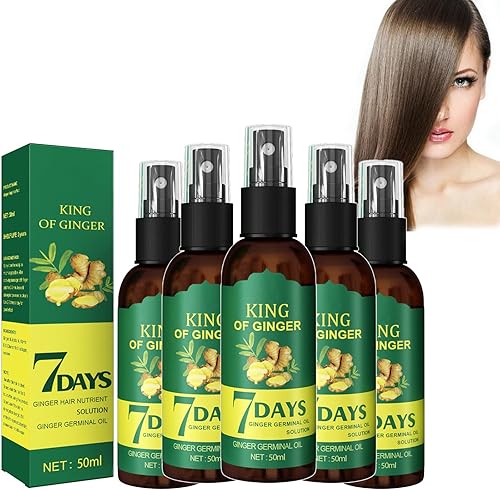 Shouga Kingu Aceite de crecimiento del cabello, aceite de jengibre para el crecimiento del cabello, aceite germinal de jengibre 7 días, King of