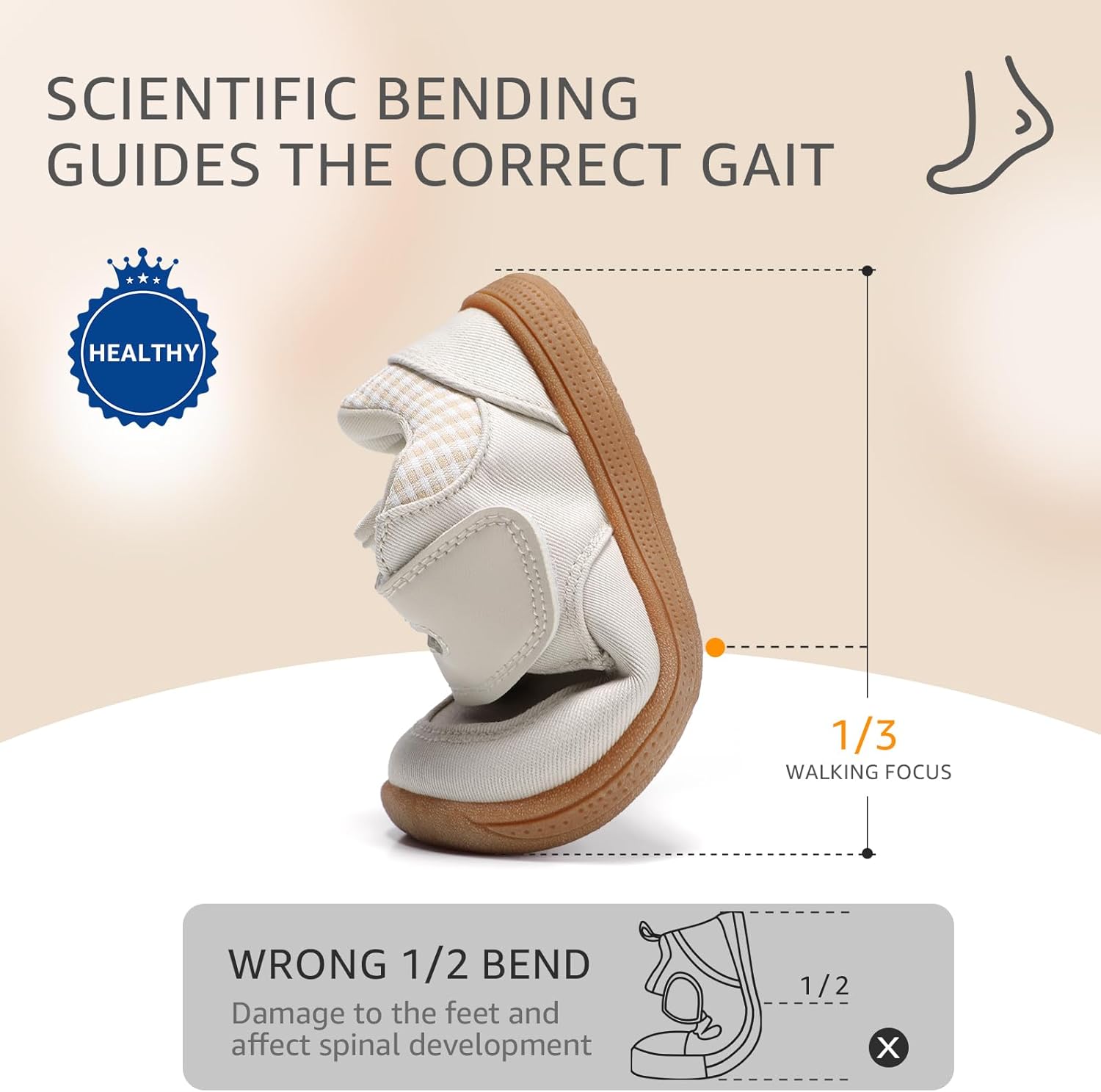 Toddler Wide Toe Box Barefoot Shoes Baby Boys Girls Sneaker Infant Non-Slip Lightweight Comfortable First Walking Tennis Outdoor Activities - Image 7