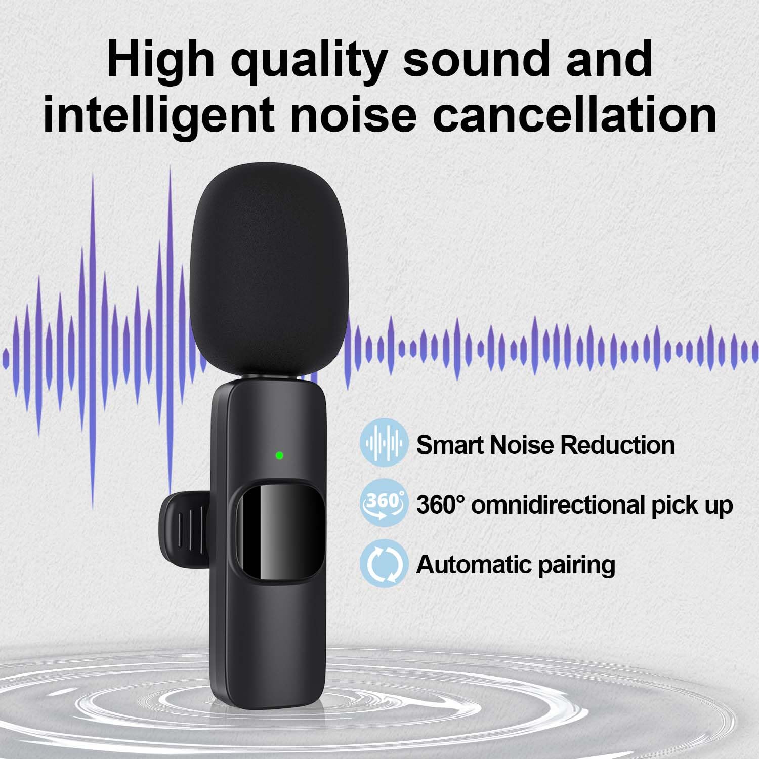 Sepgirlcy Wireless Lavalier Microphone for iPhone, iPad, Android Phone - Image 3