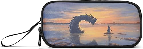 Miniatura 2 de ALAZA Estuche de lápices de dragón de fantasía de gran capacidad, estuche para lápices de oficina y universidad, bolsa de almacenamiento grande para