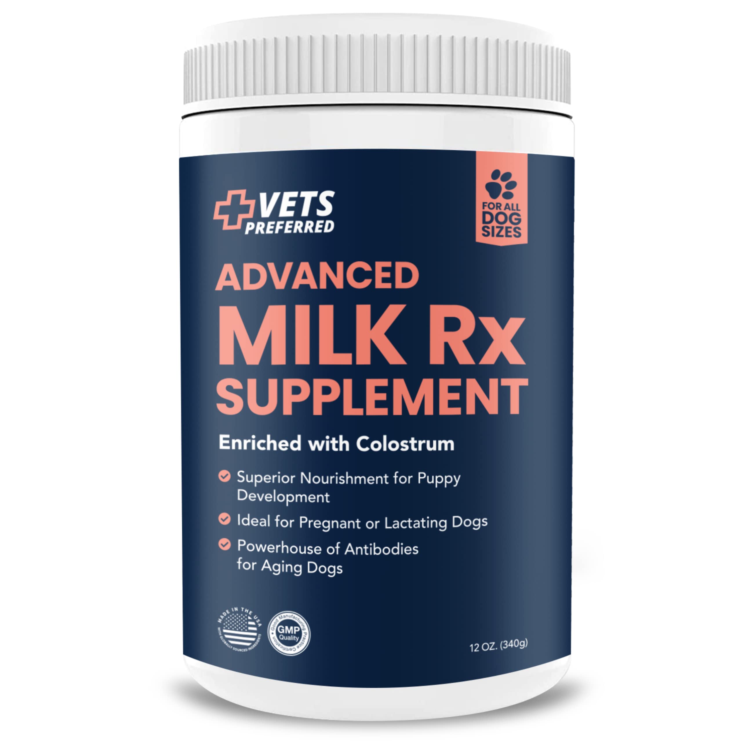 Puppy Milk Replacement Dog Supplement Pet Milk Rx Powder Enriched