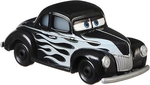 Miniatura 3 de Disney Cars Toys Hot Rod Junior Moon - Juguetes coleccionables de autos de carreras para niños de 3 años en adelante, multicolor