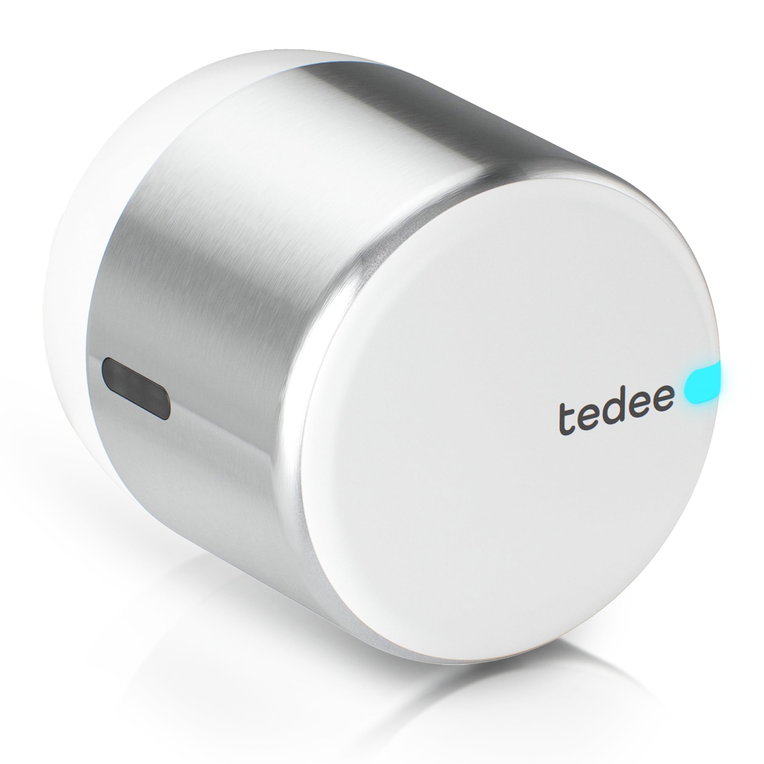 Tedee GO2 Alu Cerradura Inteligente Retrofit para La Puerta, Cerradura Digital con Bloqueo Automático y App, Seguridad Smart lock Acceso sin Llave | Alexa, Google Home, Apple, SmartThings | Matter