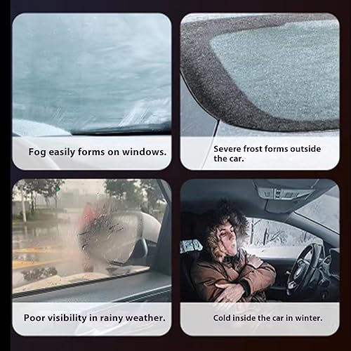 Miniatura 4 de Calentador de espacio alimentado por batería, calentador portátil para automóvil, descongelador de ventana de automóvil, calentamiento rápido,