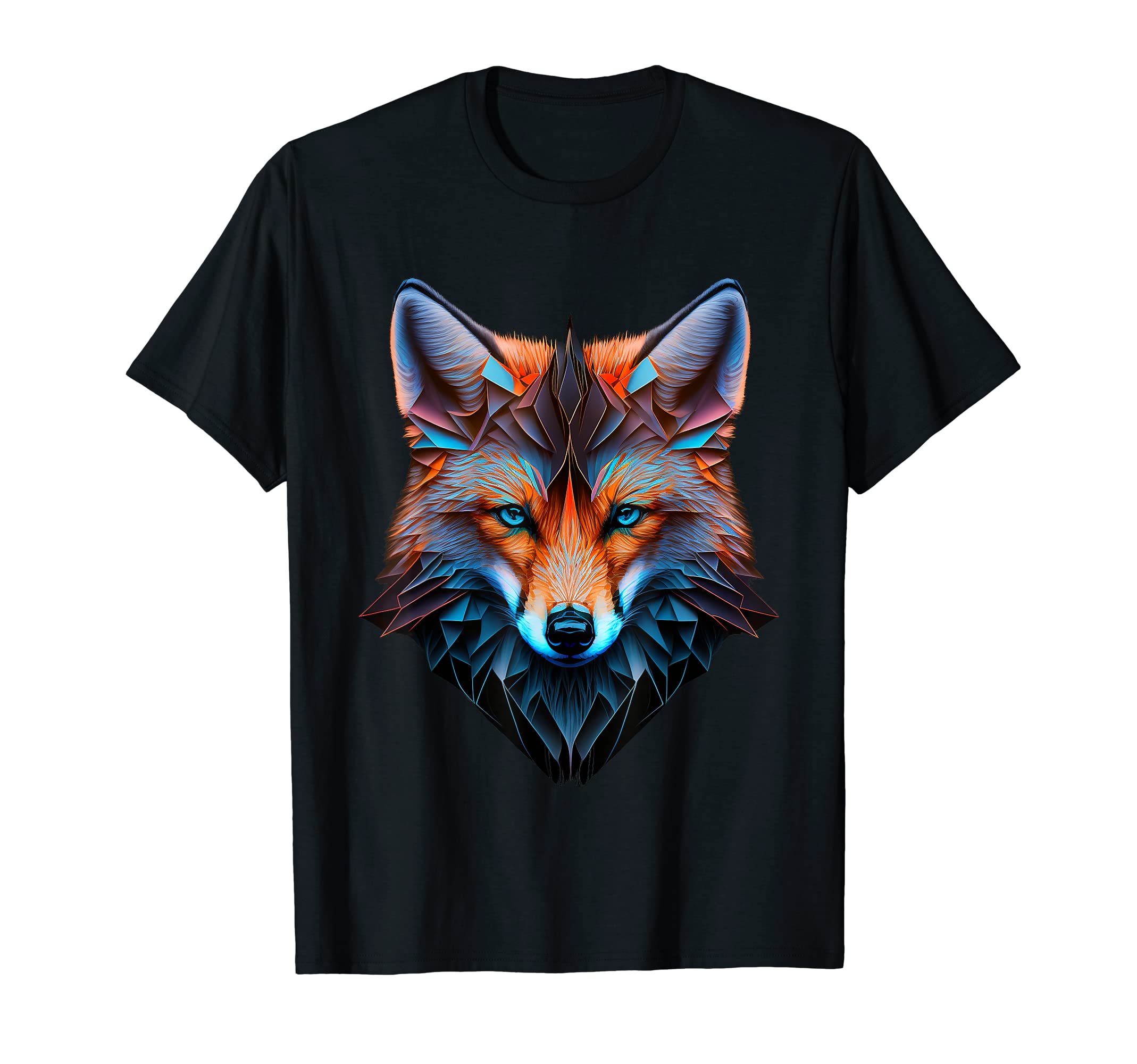 @n!malFox Blue Eyes Animal Fox T-ShirtOEKO-TEX STANDARD 100