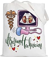 Vista 1 de LEVLO Bolsa de mano para tecnólogo de ultrasonido, regalo de ecografista, bolsa de hombro con tecnología de ecografía, regalo de graduación